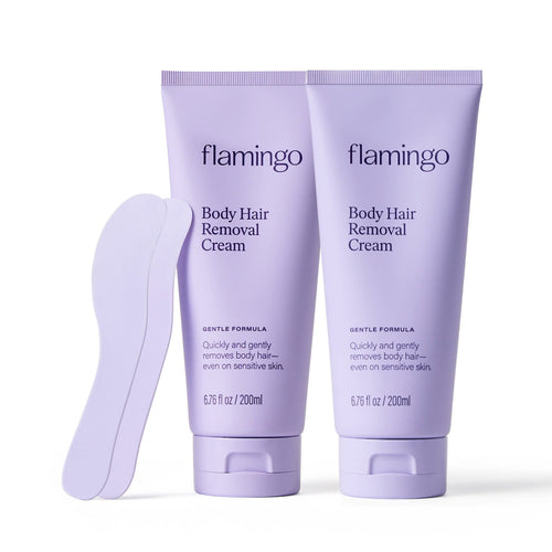 Flamingo Body Hair Removal Cream with Spatula Applicator