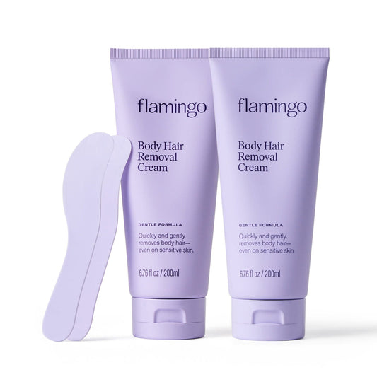 Flamingo Body Hair Removal Cream with Spatula Applicator