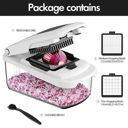 SlicePro™ Premium Vegetable Chopper & Dicer with Multi-Blade System