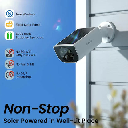 Aoqee SolarGuard™ 2K Outdoor Security Camera