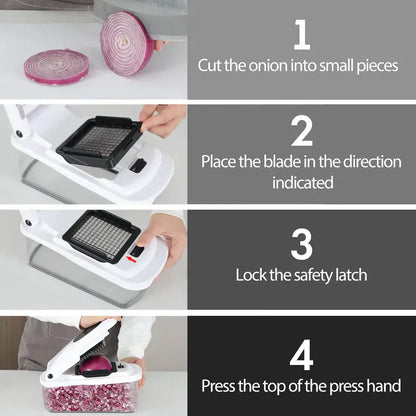 SlicePro™ Premium Vegetable Chopper & Dicer with Multi-Blade System