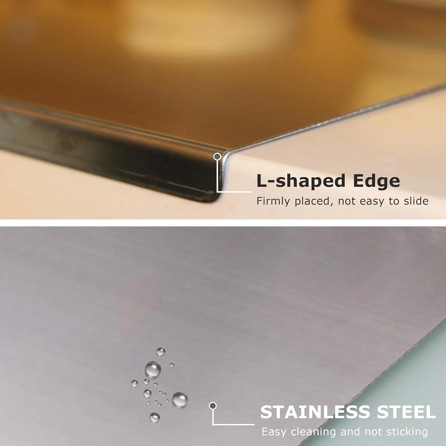 Stainless Steel Cutting & Kneading Board | 40x30cm