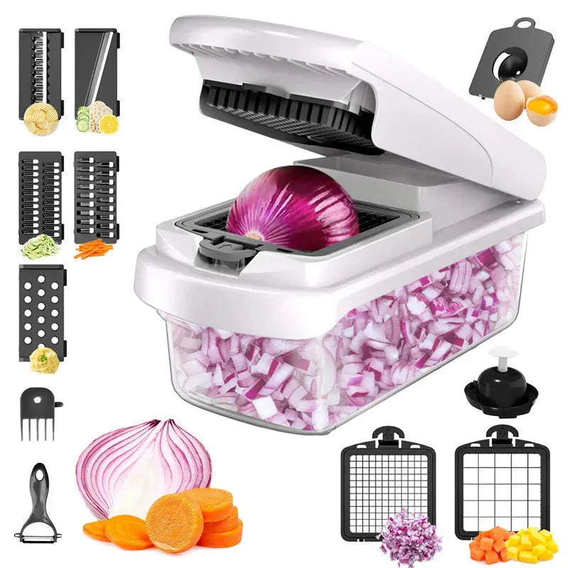 SlicePro™ Premium Vegetable Chopper & Dicer with Multi-Blade System