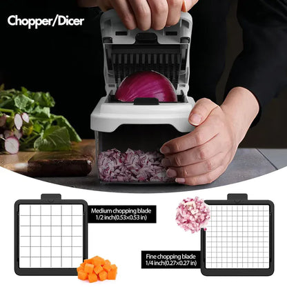SlicePro™ Premium Vegetable Chopper & Dicer with Multi-Blade System