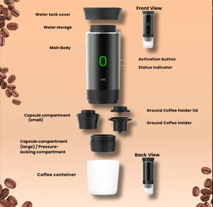 Zavinox BrewMate 3-in-1 Portable Espresso Maker