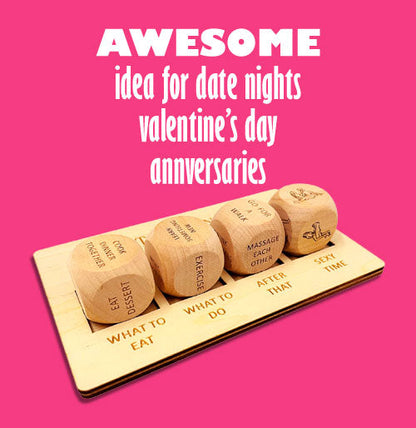 Zavinox Date Night Wooden Dice Set